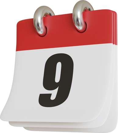 Day 9 on the calendar